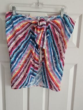 NWT Stylest Rainbow Gradient Chevron Lace Short Wrap: Multi Color: Size- 1 (S/M)